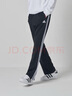 阿迪达斯 （adidas）运动裤男春季宽松透气直筒裤跑步运动防风休闲裤 黑白直筒裤 S  实拍图