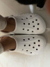卡骆驰crocs洞洞鞋贝雅男鞋女鞋轻便耐磨一脚蹬拖鞋休闲鞋|10126 白-100 37 /38(230mm) 实拍图