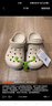 卡骆驰crocs洞洞鞋贝雅卡骆班轻便耐磨一脚蹬休闲鞋|205089 冬日白/彩色-1LI 43 (270mm) 实拍图