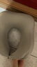 TA护颈U型枕脖子枕便携睡觉靠枕出差必备记忆棉磨毛牛奶丝U型枕灰色 实拍图