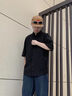 GENIOLAMODE短袖衬衫男纯色简约基础款夏季薄款青年学生百搭上衣服 实拍图