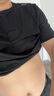 杰克·琼斯（JACK&JONES）25年男装T恤男夏季T恤舒适男士短袖凉感多色上衣纯色水洗不易走形 E40黑色 2XL 190 实拍图