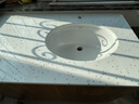 箭牌台下盆洗脸盆嵌入式洗手盆陶瓷盆阳台面盆单盆 21寸椭圆形裸盆53*42cm送箭牌下水器 实拍图