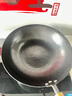 阎铁匠章丘炒锅铁锅炒菜锅圆底家用无涂层老式 氮化黑锅锤印款32cm  实拍图