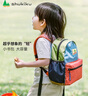 SHUKIKU儿童书包幼儿园背包防丢失小书包防泼水超轻双肩包橙红S+码 实拍图