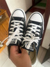 匡威（Converse）官方All Star经典帆布男女低帮休闲运动鞋黑色101001 101001/黑色 37 实拍图