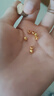 金小貅黄金蹦迪珠999足金爆闪雷瑟珠diy散珠5G足金手链金珠子女编绳送礼 1g,4mm蹦迪珠【约7粒】 实拍图