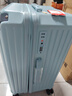 纯奢（CHEYSIR）五轮超大容量行李箱万向轮PC拉杆箱男女学生旅行箱密码箱包皮箱子 经典款-冰川蓝·减震刹车功能 24英寸 -抗菌内里【创新5轮-短途旅游/出行】 实拍图