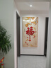 墨派（Mopai）玄关装饰画竖版现代简约走廊过道背景墙壁画入户轻奢挂画免打孔 洪福齐天 80*160cm晶瓷+铝合金边框 实拍图