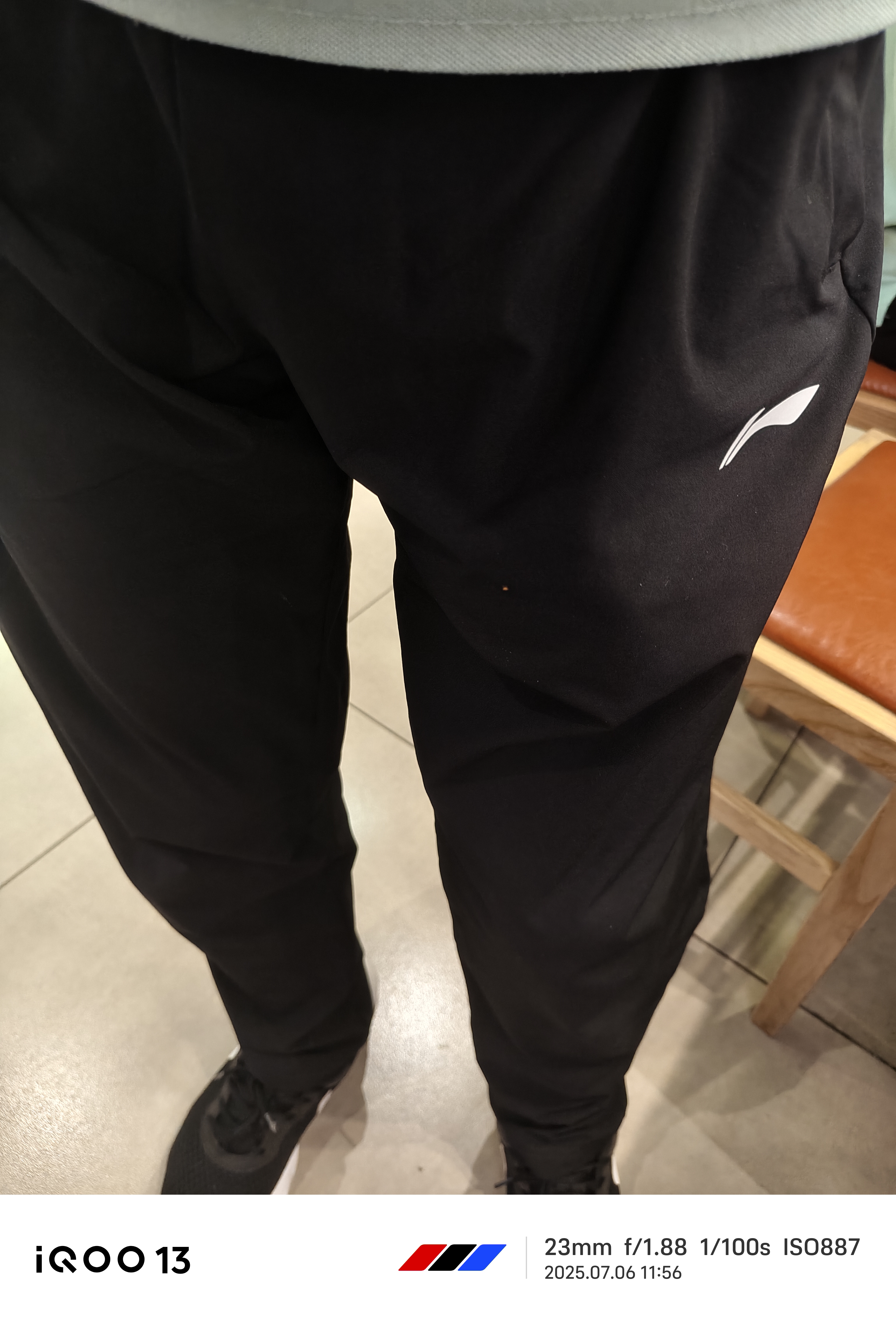 李宁运动裤男春夏季2026新款宽松透气休闲束脚裤子健身跑步卫裤长裤子 黑色-直筒冰丝裤 【胶印标】 L /175 建议(120-145斤) 实拍图