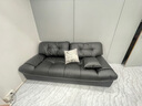 全友（QUANU）家居布艺沙发客厅现代简约懒人黑云朵沙发皮感科技布家具 黑色|科技布|云朵沙发C(三人位) 实拍图
