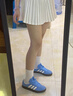 adidas T头鞋 VL COURT复古板鞋德训鞋男女阿迪达斯轻运动   蓝色/亮白/树脂黄(推荐女生选小半码)   41 实拍图
