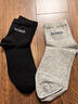 宝娜斯男士袜子6双%100纯棉7A抑菌中筒袜 2黑2灰2白 6双 实拍图