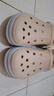 crocs卡骆驰洞洞鞋贝雅卡骆班轻便耐磨一脚蹬休闲鞋|205089 冬日白/彩色-1LI 43 (270mm) 实拍图