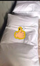 SIDANDA枕芯95%鹅绒枕侧睡枕羽绒枕头枕芯半侧躺枕双层支撑结构中枕 实拍图