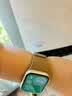 MSSM适用苹果手表表带apple watch S12/S11硅胶磁吸表带iwatch Ultra4/s10/se3荔枝纹运动表带 奶茶色 实拍图