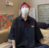 GENIOLAMODE短袖衬衫男纯色简约基础款夏季薄款青年学生百搭上衣服 实拍图