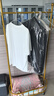 DSRAWMYT 衣帽架 带轮可移动卧室多功能收纳架轻奢挂衣架落地礼 香槟金80CM 带滚轮+带篮筐 实拍图