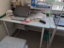 悦美妙电脑桌台式学生简易书桌书柜书架一体写字桌子家用办公学习桌 【单桌款】暖白色100*60cm 实拍图