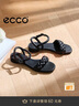 爱步（ECCO）凉鞋女 夏季方头一字带通勤休闲百搭粗跟凉鞋 雕塑233803 黑色23380301001 39 实拍图