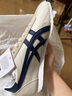 Onitsuka Tiger鬼塚虎男女款中性鞋子复古舒适运动休闲鞋男RUNSPARK 米色/蓝色-203 43.5 实拍图