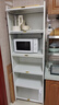 帅仕（shuaishi）厨房用具置物架落地多层餐边柜收纳碗柜家用橱柜微波炉烤箱储物柜 【加高加厚】白6层60长42深 实拍图