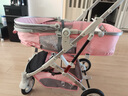 HEGERBABY高端婴儿车0-3岁用折叠可坐可躺带减震新生儿宝宝高景观婴儿车 藕粉【新升级顶配款】 实拍图