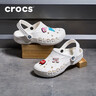 卡骆驰crocs洞洞鞋贝雅卡骆班轻便耐磨一脚蹬休闲鞋|205089 白/深蓝-126 40 (250mm) 实拍图