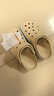crocs卡骆驰洞洞鞋贝雅卡骆班轻便耐磨一脚蹬休闲鞋|205089 冬日白/彩色-1LI 37 /38(230mm) 实拍图