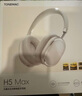 唐麦H5Max【双金标版丨全新升级】 蓝牙耳机头戴式主动降噪音乐游戏运动适用苹果华为小米手机电脑银色 实拍图