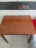 鹏能全实木电脑书桌小户型现代桌子家用简约写字台学习桌卧室办公桌 胡桃色#书桌【进口橡胶木·无贴皮】 80cm*60cm*75cm 实拍图