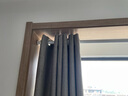 金蝉窗帘免打孔卧室客厅窗帘家用遮光窗帘窗帘杆一整套轨道全套一体 莫兰迪灰【赠罗马杆】 2.0m*2.2m两片；适用宽2.1-2.6m 实拍图