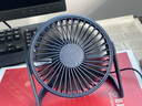 台式小风扇桌面风扇小型家用静音办公室桌面上usb风扇学生宿舍电风扇 【5吋一档直插款】静音大风力【深蓝色】 实拍图