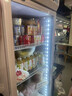 新飞 （Frestec）展示柜冷藏保鲜柜酒水饮料冰柜双开门冷藏柜酒店冷藏保鲜柜超市直冷玻璃门风冷无霜冰箱立式冷柜 大单门蓝白400L【直冷省电】5层 实拍图