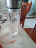 【⭐京东物流配送】高硼硅双层玻璃杯大容量泡茶杯水杯子茶水分离 【双层加厚】茶杯 350ml 1只 实拍图