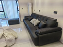 风尚田园劳伦斯云朵真皮沙发大小户型直排头层牛皮轻奢新款咖啡色客厅沙发 3.0米 加厚头层真皮+45D高弹海绵 实拍图