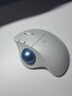 罗技（Logitech）ERGO M575 S 人体工学鼠标 轨迹球鼠标 无线蓝牙双模 办公鼠标 带无线2.4G接收器 珍珠白 实拍图