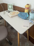 半隅雅居桌子简易出租屋电脑桌卧室家用女生小户型学习写字桌办公桌工作台 【加粗桌腿】暖白色80*40cm 实拍图