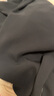 卡宾男装圆领短袖T恤简约冰感体恤休闲纯色 A煤黑色01 56/190/XXXL  实拍图