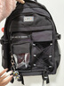 JCZS德国轻便书包初中生男女高颜值大容量减负护脊2025新款高中生双肩 【护脊减负】大号-纯黑色送闪电 实拍图