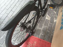 飞鸽（FLYING PIGEON）山地自行车成人男女变速山地车青少年中小学生车越野户外骑行单车 【高碳钢】G8002代-辐条轮-黑色 27.5寸轮组（适合170-190cm） 30速豪华版 实拍图