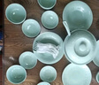苏氏陶瓷（SUSHI CERAMICS）青瓷套装餐具花开富贵25头陶瓷盘碗礼盒装G90373-1 实拍图