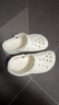 crocs卡骆驰洞洞鞋贝雅男鞋女鞋轻便耐磨一脚蹬拖鞋休闲鞋|10126 白-100 37 /38(230mm) 实拍图