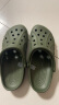 crocs卡骆驰洞洞鞋贝雅男鞋女鞋轻便耐磨一脚蹬拖鞋休闲鞋|10126 军绿色-309 40 (250mm) 实拍图