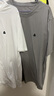 杰克·琼斯（JACK&JONES）25年男装T恤男夏季T恤舒适男士短袖凉感多色上衣纯色水洗不易走形 A06白色 3XL 实拍图