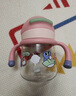 babycare小企鹅学饮杯 儿童吸管式水杯 儿童防漏防摔带手柄喝奶瓶含重力球 240ml莱莎粉-PPSU+背带 实拍图