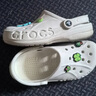 crocs卡骆驰洞洞鞋贝雅男鞋女鞋轻便耐磨一脚蹬拖鞋休闲鞋|10126 白-100 40 (250mm) 实拍图