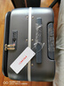 米熙前开盖拉杆箱子行李箱大容量铝框箱男旅行箱包密码箱24英寸矿岩灰 实拍图