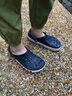 crocs卡骆驰洞洞鞋贝雅卡骆班轻便耐磨一脚蹬休闲鞋|205089 深蓝/辣椒红-4CC 41 /42(260mm) 实拍图