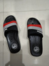 回力韩版凉拖鞋拼接情侣款浴室居家用时尚软底拖鞋HL333360黑红42码 实拍图